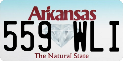 AR license plate 559WLI