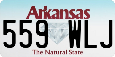 AR license plate 559WLJ