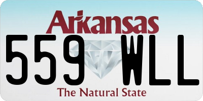 AR license plate 559WLL