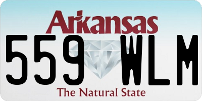 AR license plate 559WLM