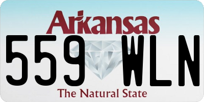 AR license plate 559WLN