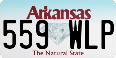 AR license plate 559WLP