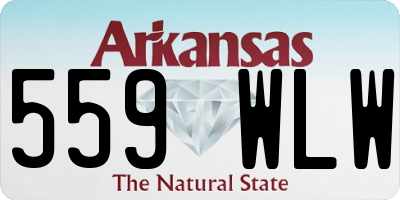AR license plate 559WLW