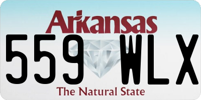 AR license plate 559WLX