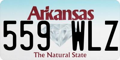 AR license plate 559WLZ