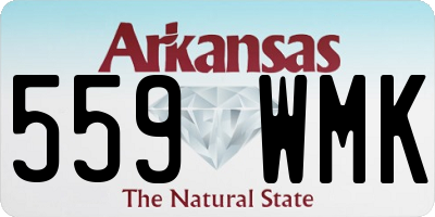 AR license plate 559WMK