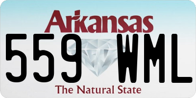 AR license plate 559WML