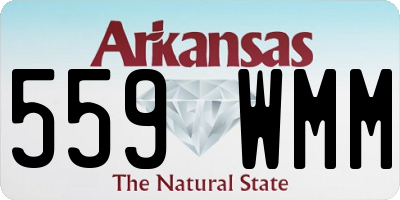 AR license plate 559WMM
