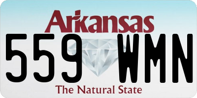 AR license plate 559WMN