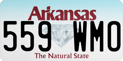 AR license plate 559WMO