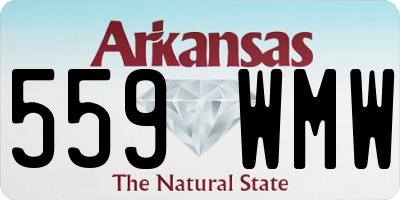 AR license plate 559WMW