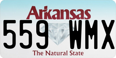 AR license plate 559WMX