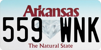 AR license plate 559WNK