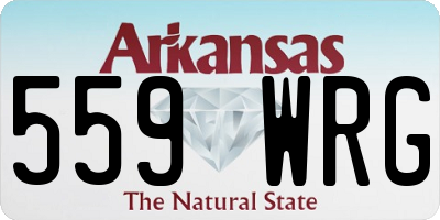 AR license plate 559WRG