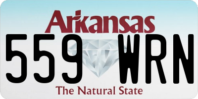 AR license plate 559WRN