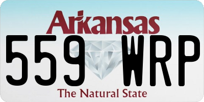 AR license plate 559WRP