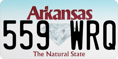 AR license plate 559WRQ
