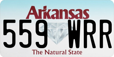AR license plate 559WRR