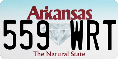 AR license plate 559WRT