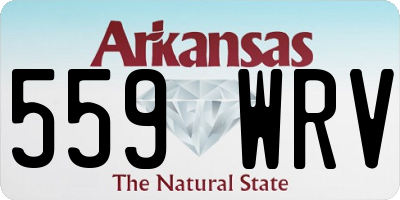AR license plate 559WRV