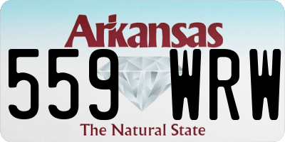 AR license plate 559WRW