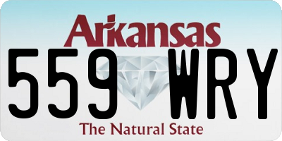 AR license plate 559WRY