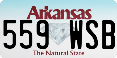 AR license plate 559WSB