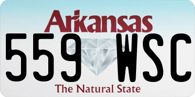 AR license plate 559WSC