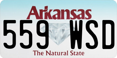 AR license plate 559WSD