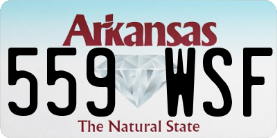 AR license plate 559WSF