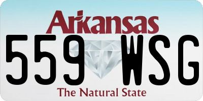 AR license plate 559WSG