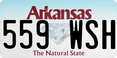 AR license plate 559WSH