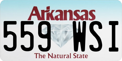 AR license plate 559WSI
