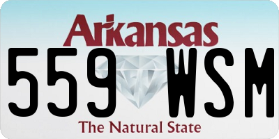 AR license plate 559WSM