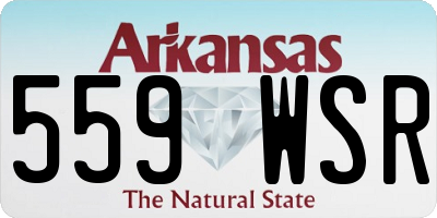 AR license plate 559WSR