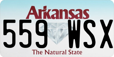 AR license plate 559WSX