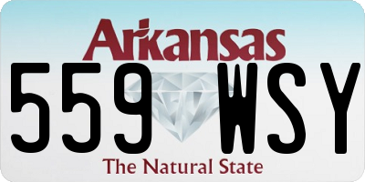 AR license plate 559WSY