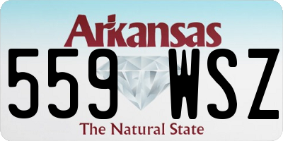 AR license plate 559WSZ