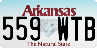 AR license plate 559WTB
