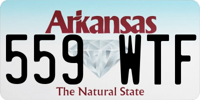 AR license plate 559WTF