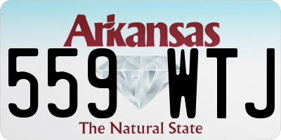 AR license plate 559WTJ