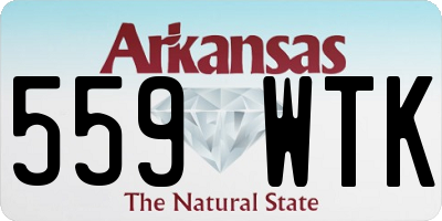 AR license plate 559WTK