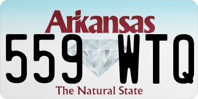 AR license plate 559WTQ