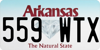 AR license plate 559WTX