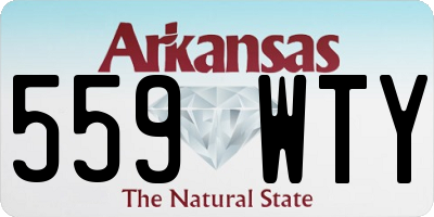 AR license plate 559WTY