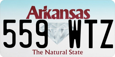 AR license plate 559WTZ