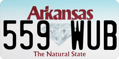 AR license plate 559WUB