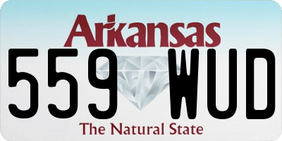 AR license plate 559WUD