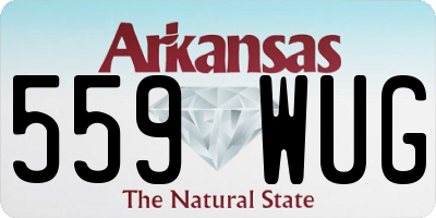 AR license plate 559WUG