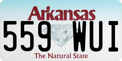 AR license plate 559WUI